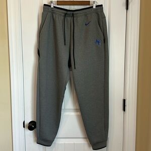 Nike Gray Sweatpants with Blue Logo